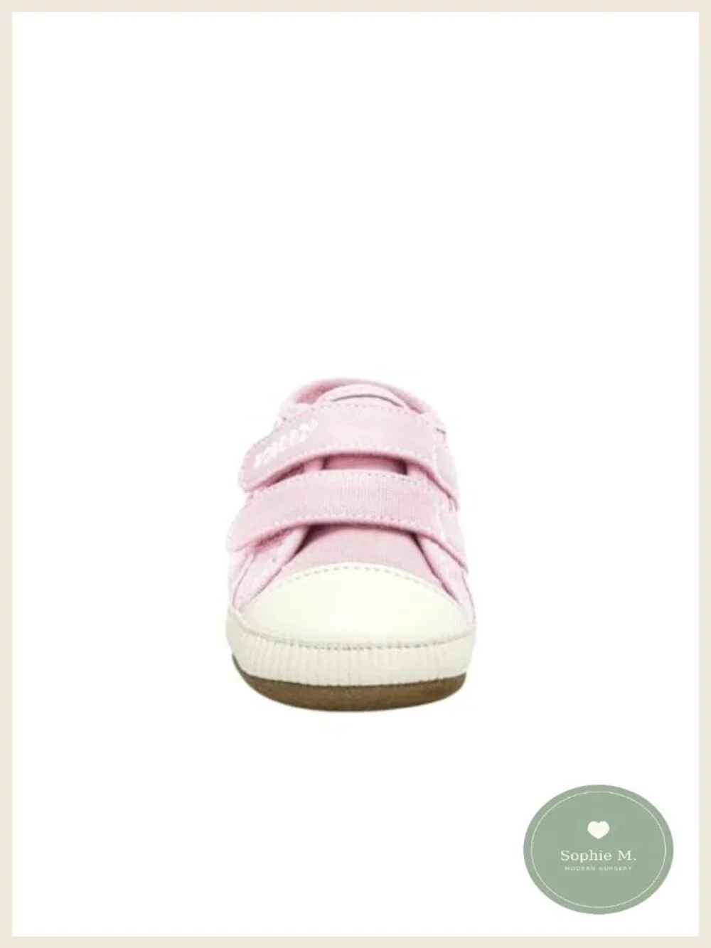 Robeez First Kicks Baby Girl Infant Toddler Sneakers Soft Sole Canvas Shoes